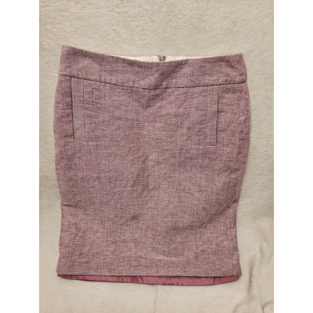 Banana Republic Skirt Pink Tweed 2 Layer Women  6